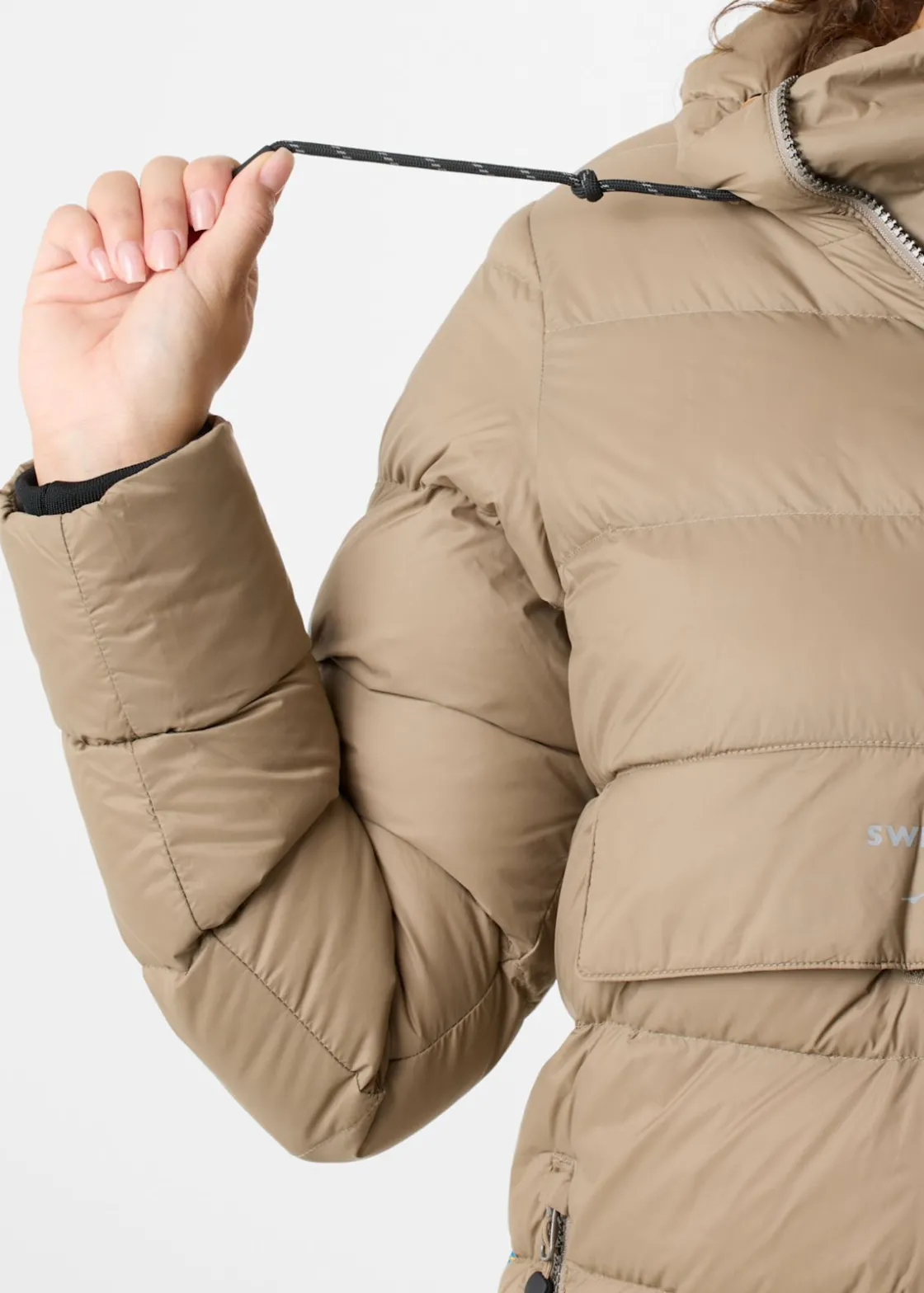 Hot Swedemount Östersund Down Anorak Long W Cappuccino/Cappuccino
