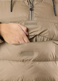 Hot Swedemount Östersund Down Anorak Long W Cappuccino/Cappuccino