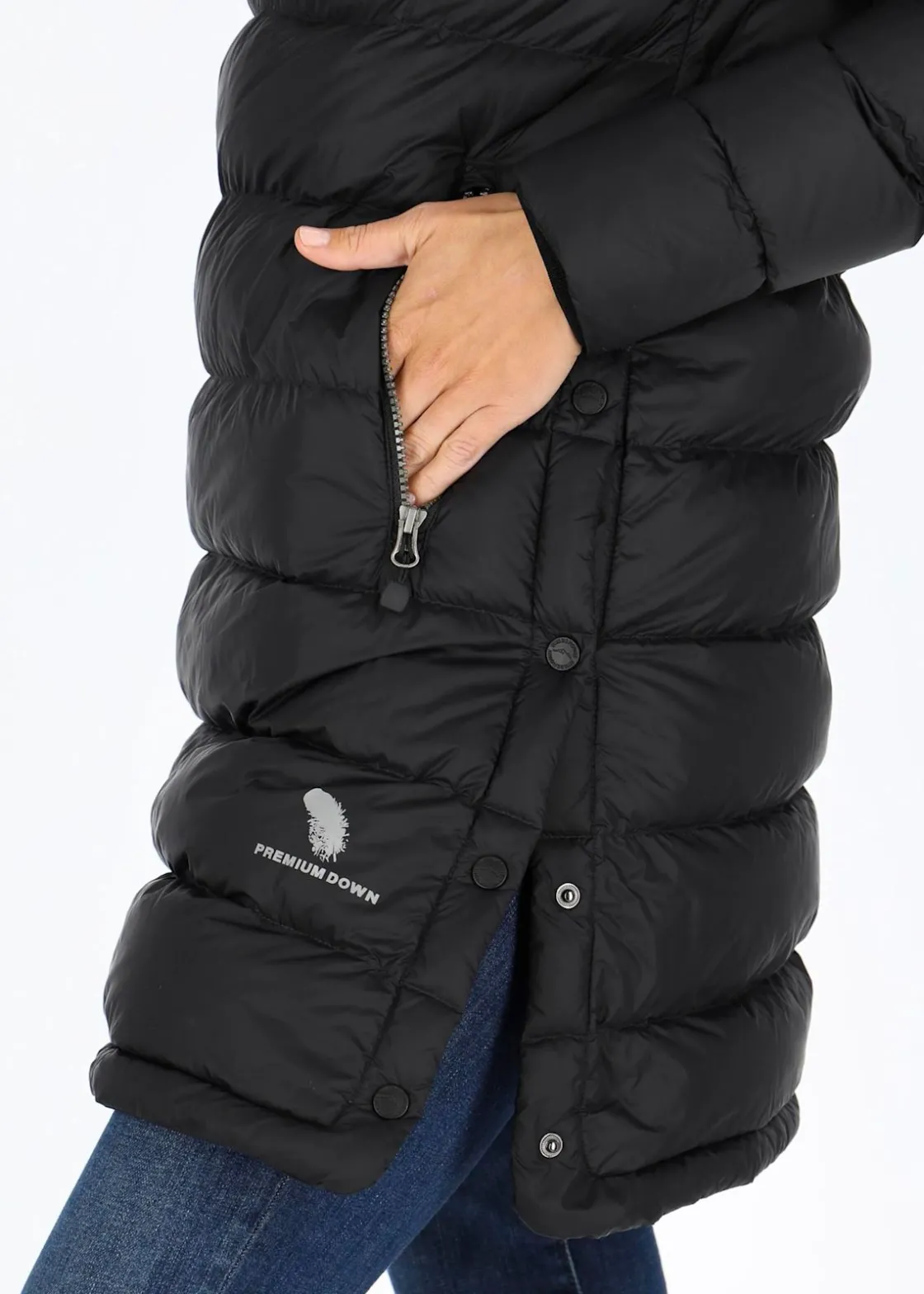 Swedemount Östersund Down Anorak Long W Black/Black