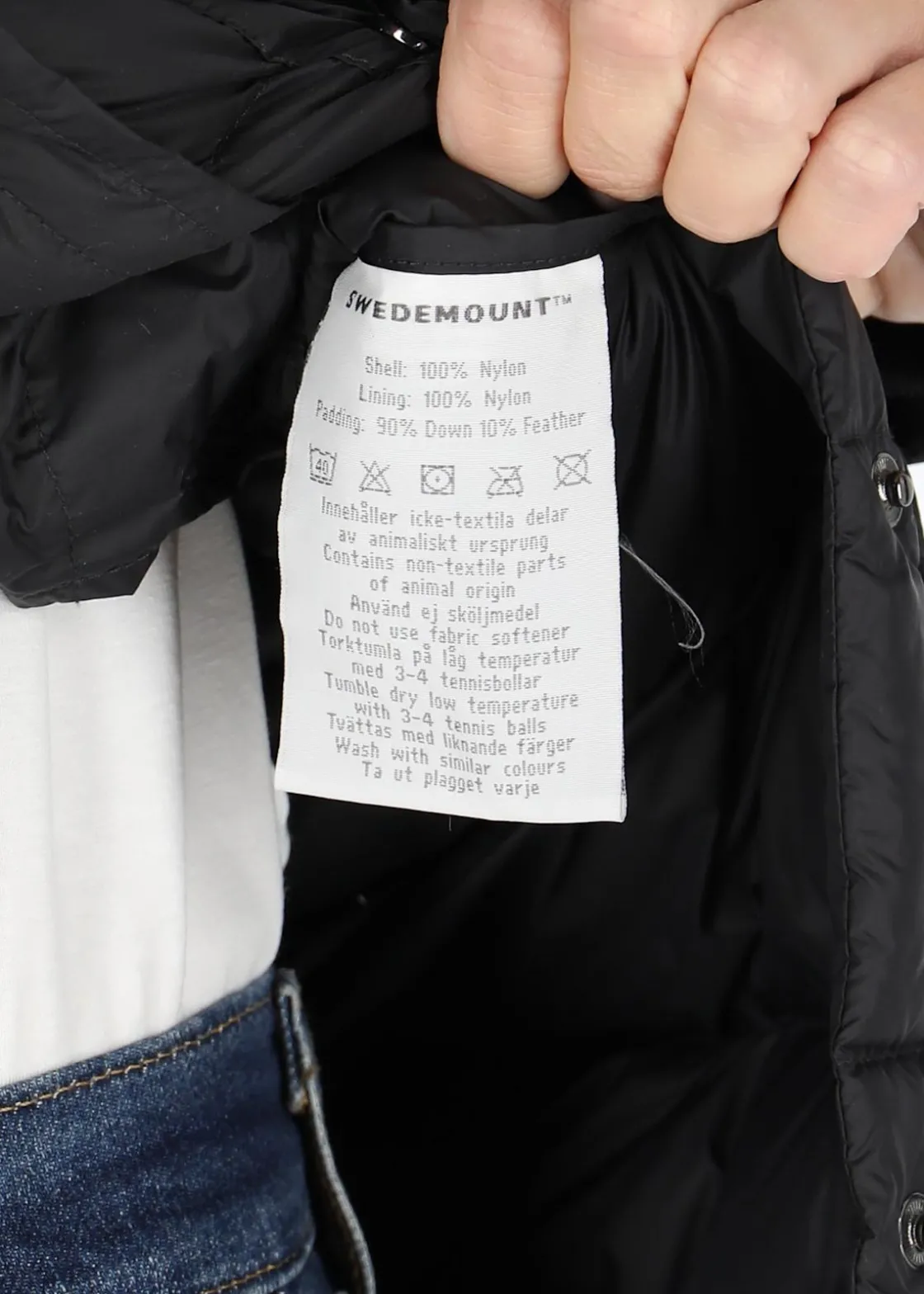 Swedemount Östersund Down Anorak Long W Black/Black