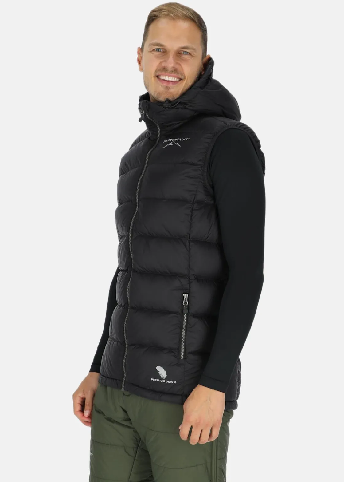 New Swedemount Östersund Down Vest Black/Carbon Black