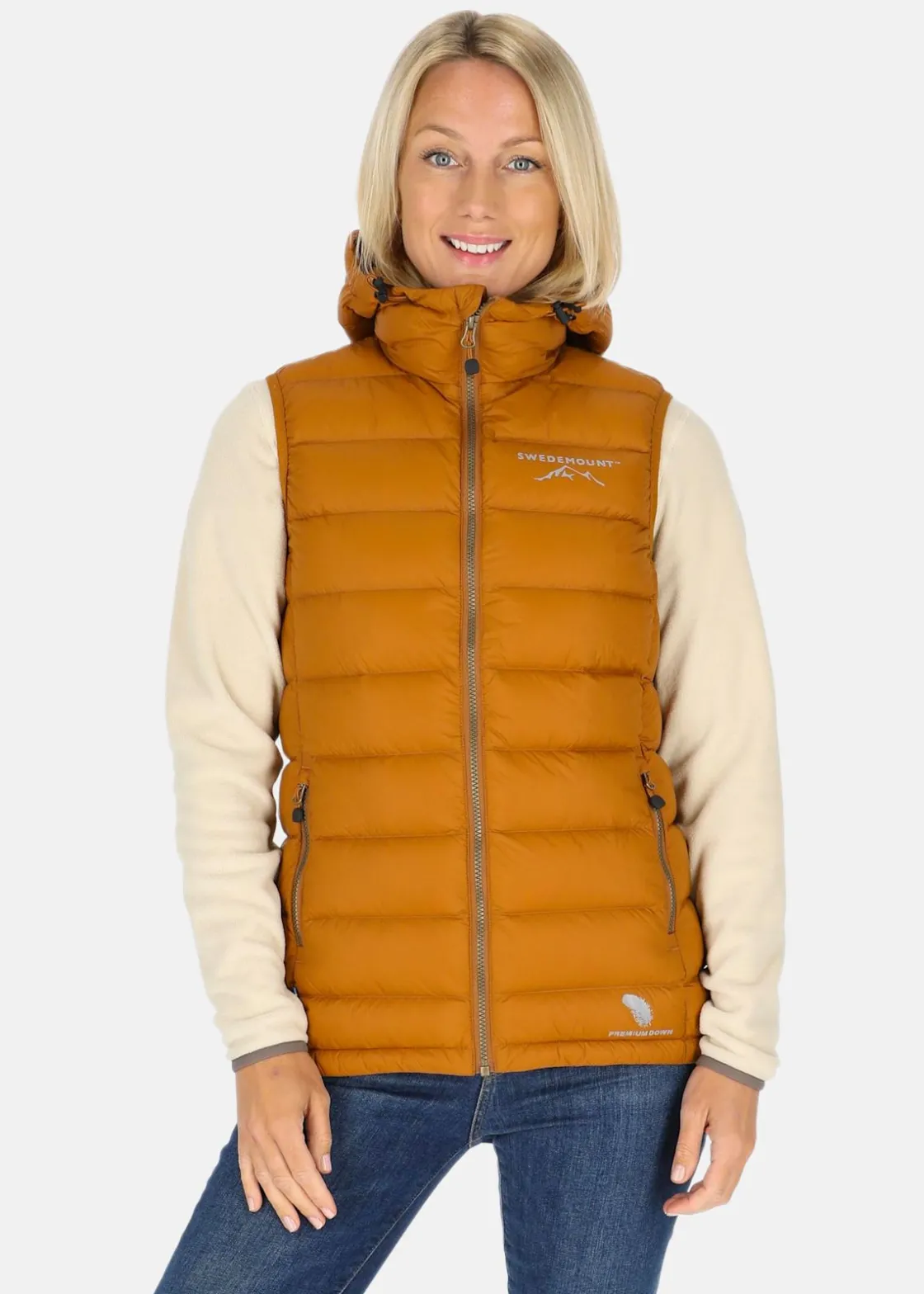 Hot Swedemount Östersund Down Vest W Almond