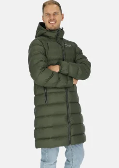 Discount Swedemount Östersund Long Down Coat Olive/Black