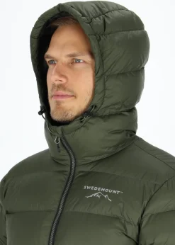 Discount Swedemount Östersund Long Down Coat Olive/Black