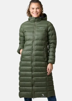 Best Swedemount Östersund Long Down Coat W Olive/Black