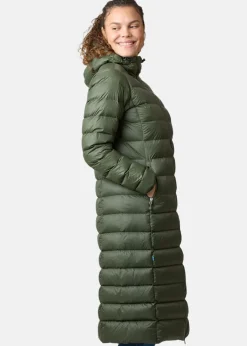 Best Swedemount Östersund Long Down Coat W Olive/Black