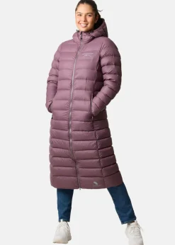 Hot Swedemount Östersund Long Down Coat W Dk. Mauve