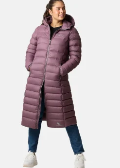 Hot Swedemount Östersund Long Down Coat W Dk. Mauve