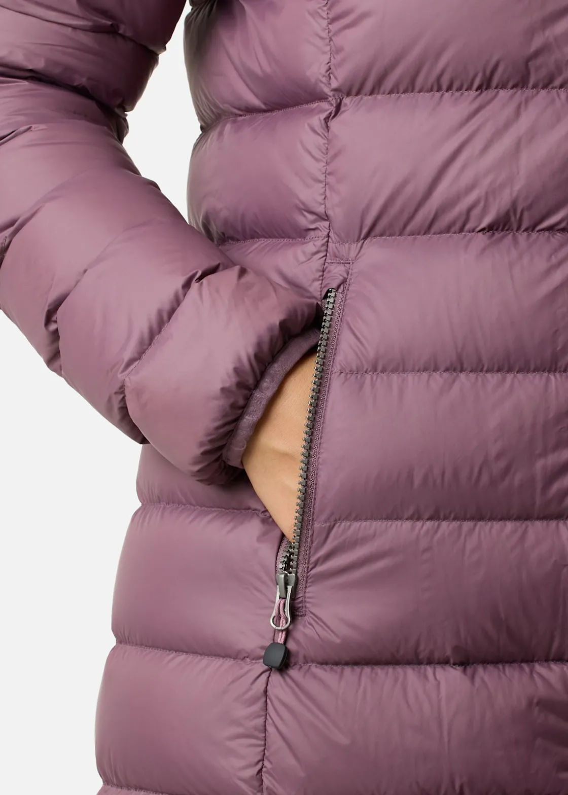 Hot Swedemount Östersund Long Down Coat W Dk. Mauve