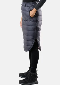 New Swedemount Östersund Long Down Skirt W Charcoal/Dusty Rose