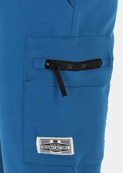 Clearance Denim Factory Street Cargo Shorts JR Blue