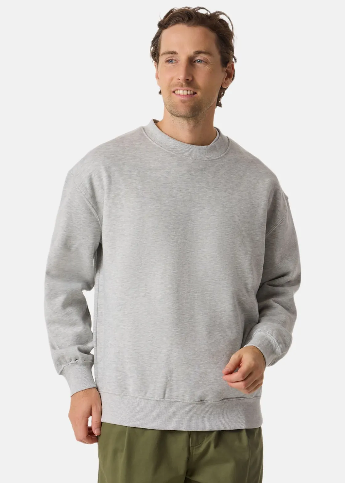 Online Streetworld Classic Crewneck L Grey Mel