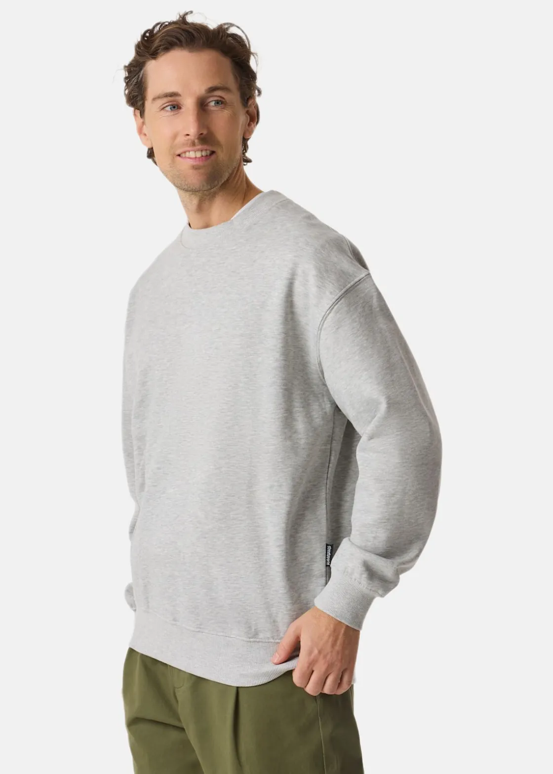 Online Streetworld Classic Crewneck L Grey Mel