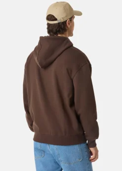 Outlet Streetworld Classic Zip Hoodie Brown