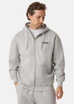 Discount Streetworld Classic Zip Hoodie L Grey Mel