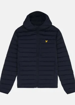 Lyle&scott Stretch Lightweight Quilted Ja Dark Navy