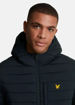 Lyle&scott Stretch Lightweight Quilted Ja Dark Navy