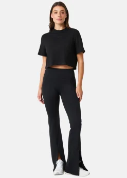 Best Björn Borg STUDIO OVERSIZED CROPPED T-SHI BLACK BEAUTY