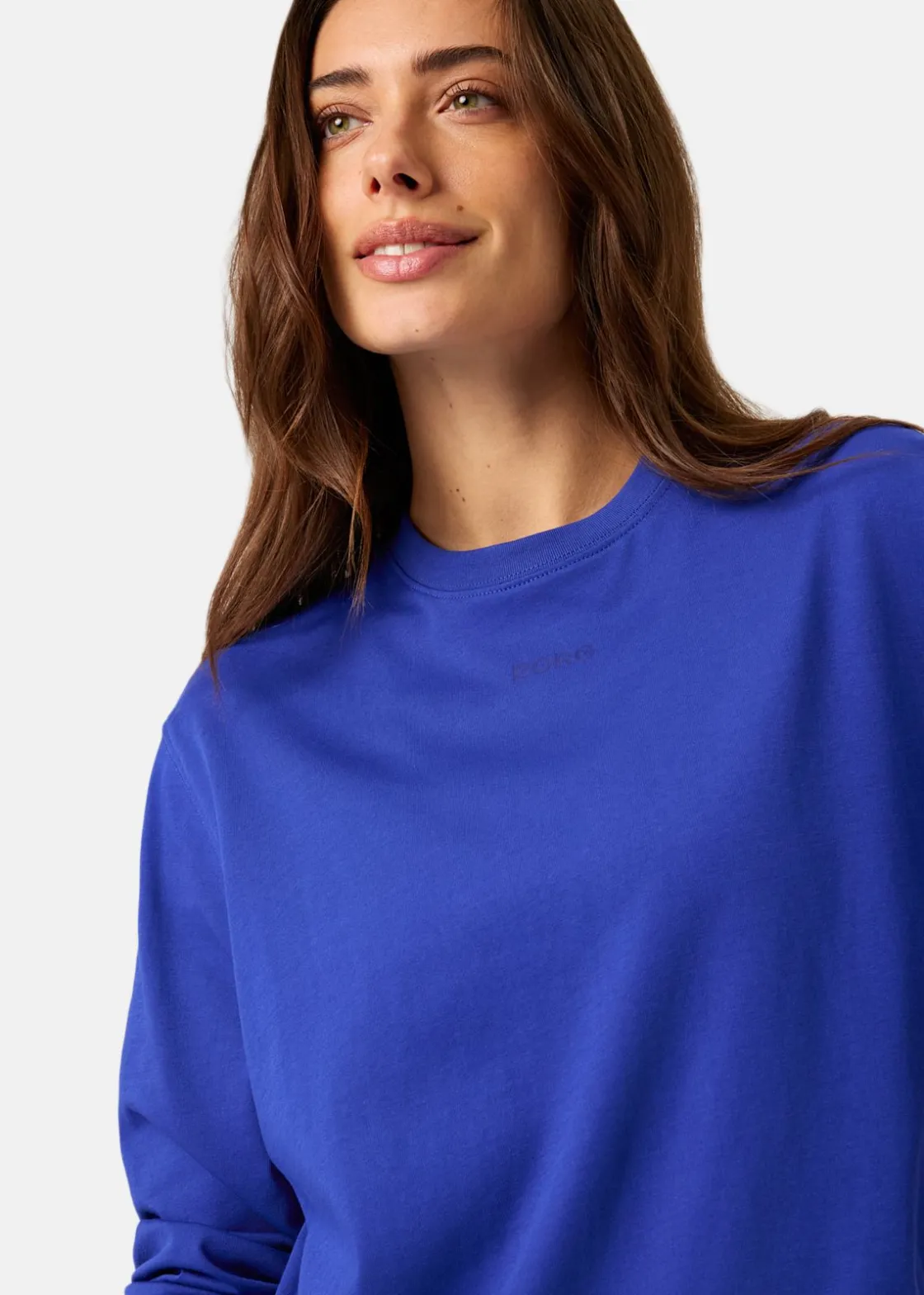 Björn Borg STUDIO OVERSIZED LONGSLEEVE T- CLEMATIS BLUE