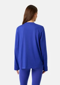 Björn Borg STUDIO OVERSIZED LONGSLEEVE T- CLEMATIS BLUE