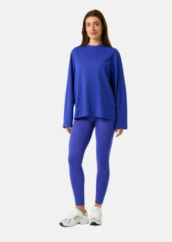 Björn Borg STUDIO OVERSIZED LONGSLEEVE T- CLEMATIS BLUE