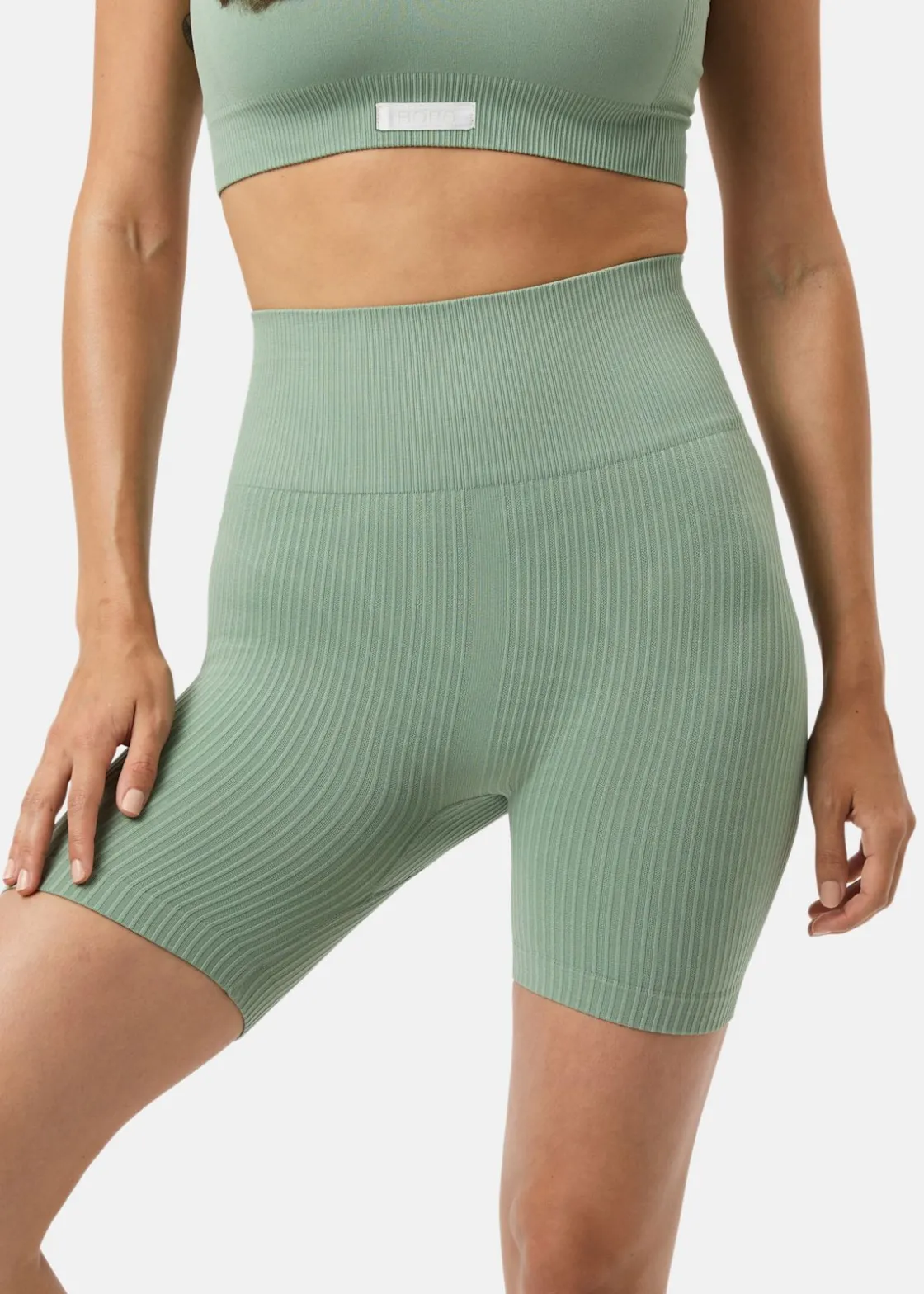 Björn Borg STUDIO SEAMLESS RIBBED SHORTS LILY PAD