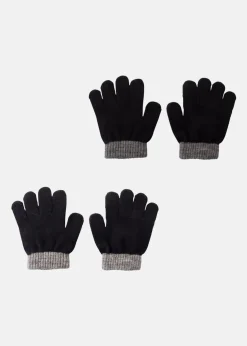 Clearance Lindberg SUNDSVALL WOOL GLOVE, 2-P BLACK/ANTH