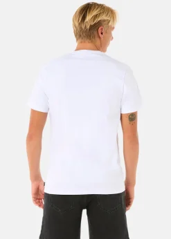 Best Rip Curl SURF PARADISE BADGE TEE UPDATE WHITE