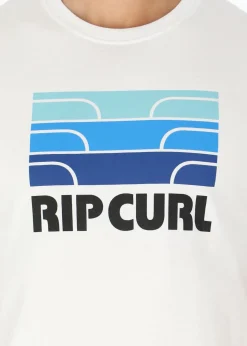 Best Rip Curl SURF REVIVAL WAVING TEE OPTICAL WHITE