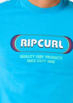 Sale Rip Curl SURF REVIVAL YO MUMMA TEE BLUE PAINT