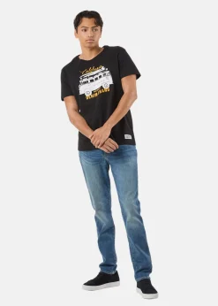 Online Denim Factory Surfer Van Tee Black