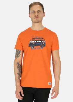 Denim Factory Surfer Van Tee Orange