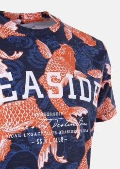 Seaside Sushi Tee JR Navy/Red