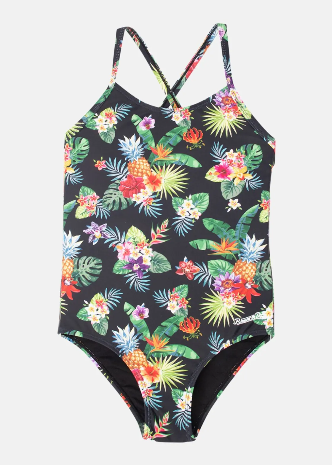 Best Blount & Pool Swimsuit Flower JR Black Pineapple