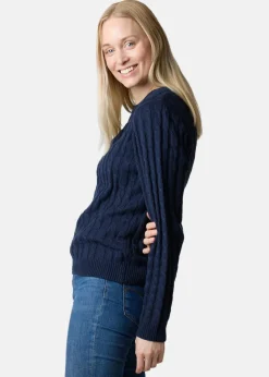Sale Seaside Tampa Cabel knit W Navy