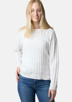 Discount Seaside Tampa Cabel knit W White