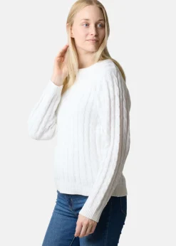 Discount Seaside Tampa Cabel knit W White