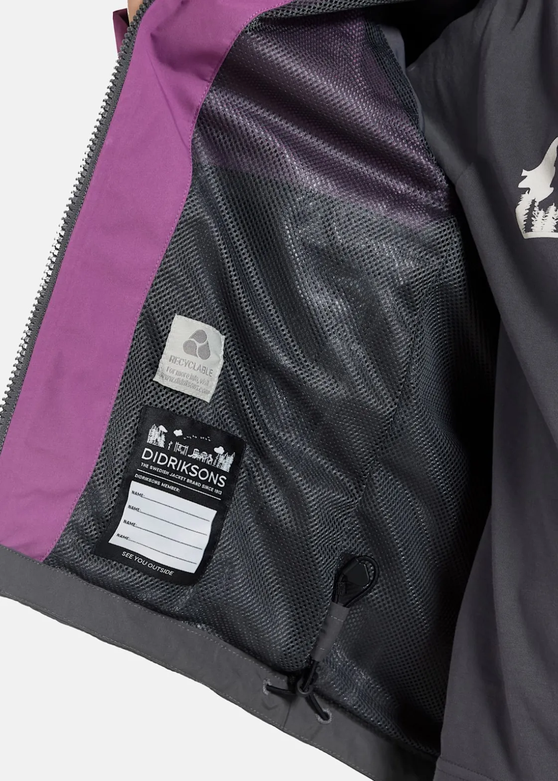 Clearance Didriksons TERA KIDS JKT 6 Grape