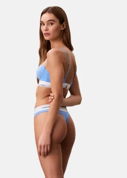 Outlet Calvin Klein THONG Blue Descent