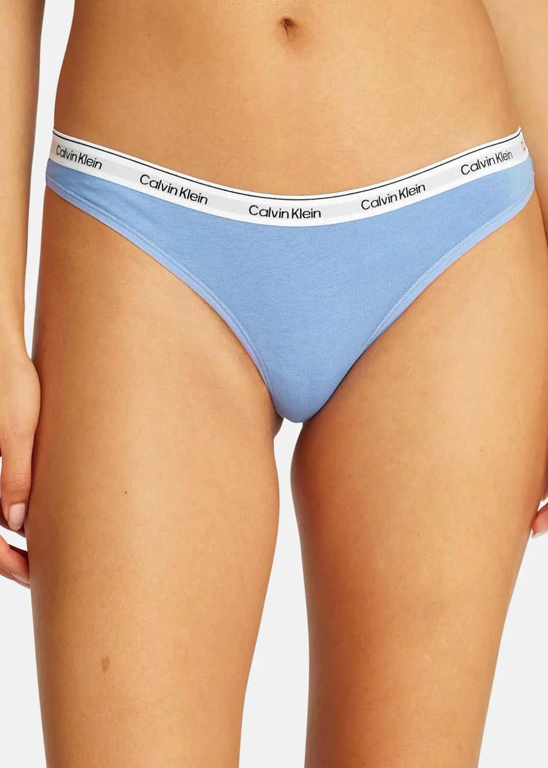 Discount Calvin Klein THONG 3PK STERLING BLUE/BLACK/GLACIER