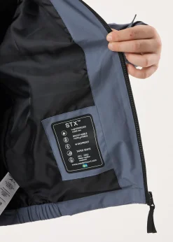 Best Swedemount Tjörn Rain Jacket JR Steel Blue
