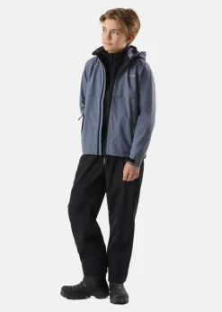 Best Swedemount Tjörn Rain Jacket JR Steel Blue