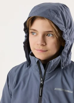 Best Swedemount Tjörn Rain Jacket JR Steel Blue