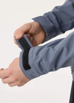 Best Swedemount Tjörn Rain Jacket JR Steel Blue