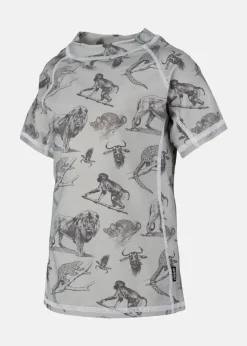 Outlet Lindberg TOBAGO T-SHIRT MINT GREEN/GREY