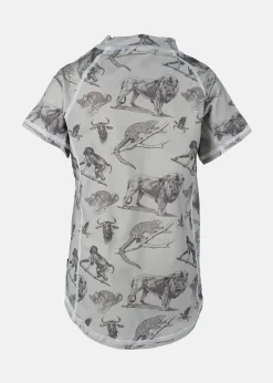 Outlet Lindberg TOBAGO T-SHIRT MINT GREEN/GREY