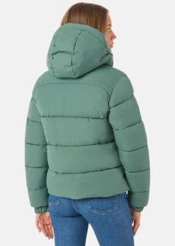 Clearance Denim Factory Tokyo Puffy Jacket W Faded Teal Green