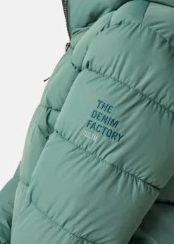 Clearance Denim Factory Tokyo Puffy Jacket W Faded Teal Green