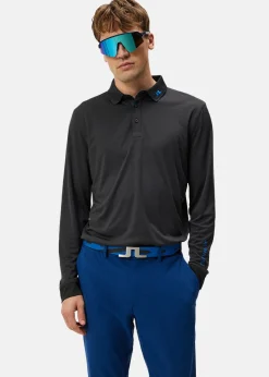 Sale J.lindeberg Tour Tech Long Sleeve Black Melange