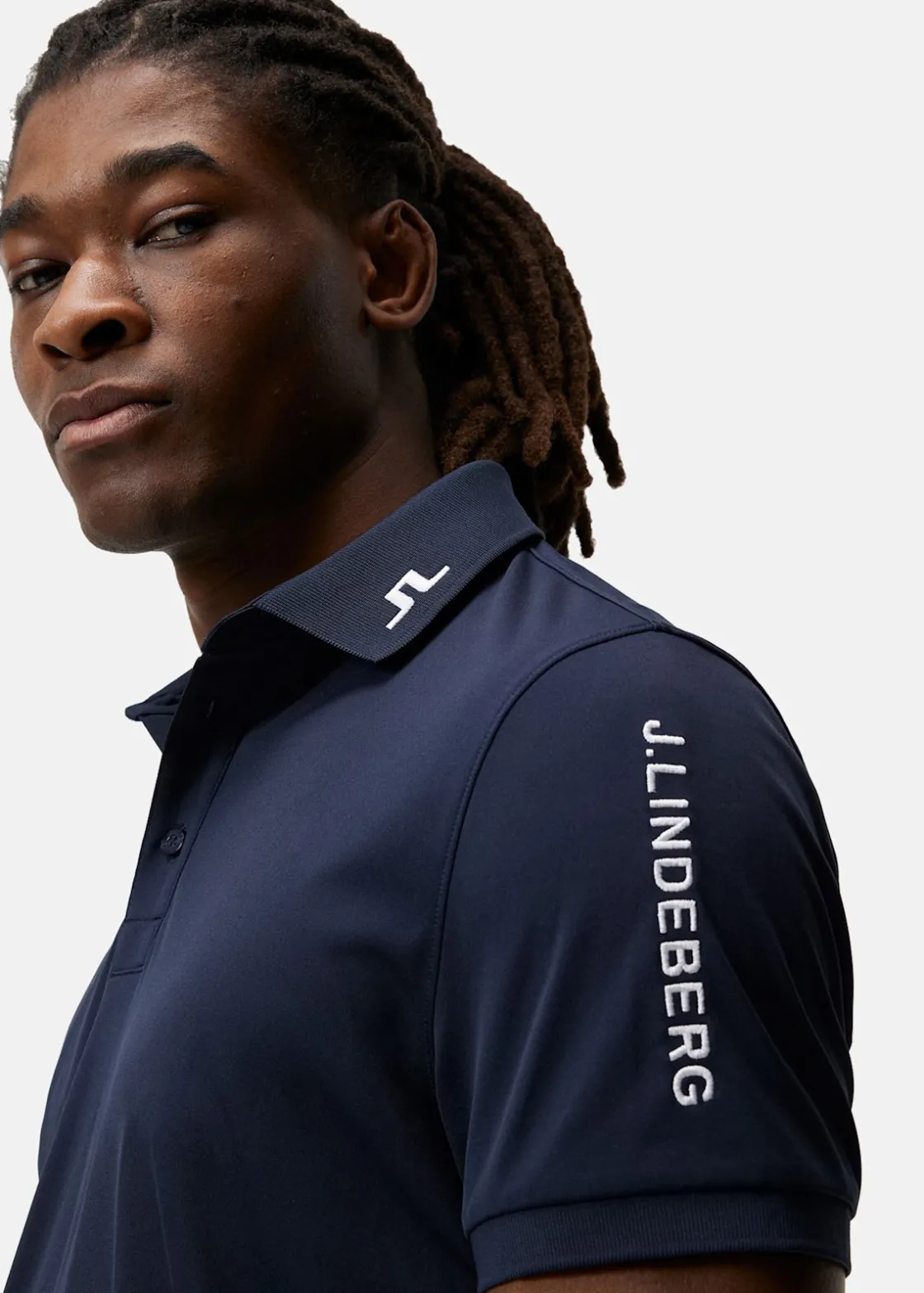 Outlet J.lindeberg Tour Tech Reg Fit Golf Polo JL Navy